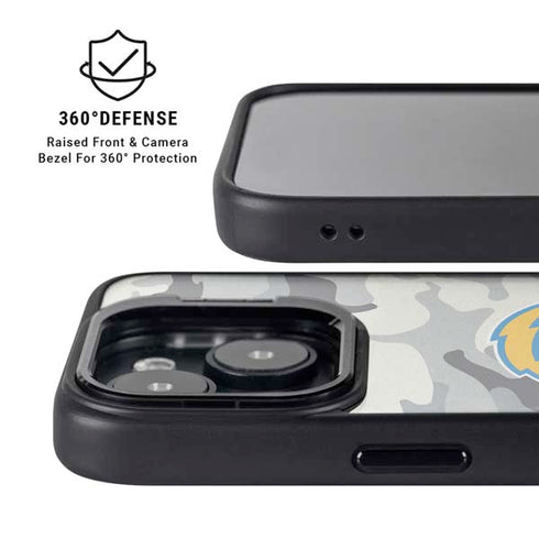 NFL Los Angeles Chargers Camo iPhone 15 Kickstand Case